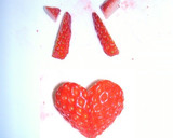 簡単♡でっかい苺の飾り切り♡ハート型作り方3写真