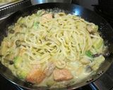 アボカドとサーモンのクリームパスタ☆作り方6写真