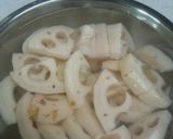 歯ごたえ最高!!れんこんと豚肉の甘辛炒め作り方1写真