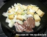 ■10分で！厚揚げと豚肉の韓国風煮込み■作り方3写真