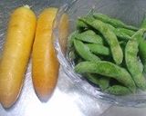 枝豆入り黄色にんじんもち☆作り方1写真