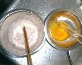 両面色違いのブタ納豆入りたまご焼き作り方1写真