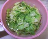 レンチンdeキャベツのごま和え☆お弁当に作り方3写真