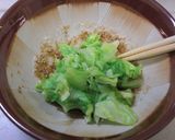 レンチンdeキャベツのごま和え☆お弁当に作り方4写真