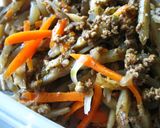 母のごぼうのひき肉炒め作り方4写真