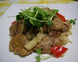 豚こまの旨み焼き♪作り方4写真