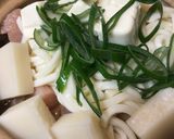 プチッと鍋●鶏肉＆白菜餅うどん鍋作り方2写真