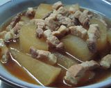 ♪スープも飲み干す大根と豚肉の煮物♪作り方5写真