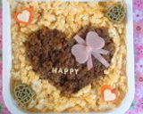バレンタインにハートチョコみたいなお弁当作り方5写真