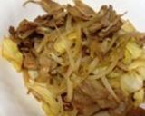 豚肉と千切りキャベツのにんにく醤油炒め作り方4写真