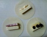 お手軽簡単♪ぎょうざの皮でチーズ巻き♪作り方2写真