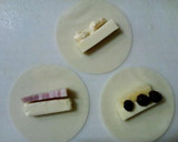 お手軽簡単♪ぎょうざの皮でチーズ巻き♪作り方2写真