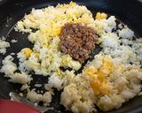 大根菜のピリ辛納豆チャーハン作り方2写真