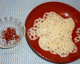 パパの金平蓮根作り方1写真
