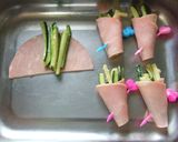 オードブルに♪ズッキーニひとくちハム巻♡作り方4写真