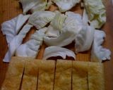 キャベツの芯と油揚のサッと煮作り方2写真