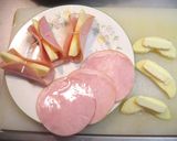 ハムチーリンゴ作り方1写真