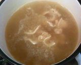 豚肉と白菜とキノコのゴマ風味ピリ辛お雑煮作り方3写真