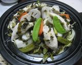 ヘルシー！！野菜の高菜蒸し作り方5写真
