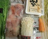 春菊・エノキ・白菜入りのあんこう鍋作り方1写真