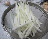 白菜の芯とササミのごま酢和え作り方1写真