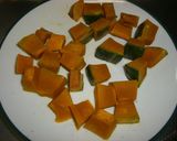 黒豆入りかぼちゃとチーズのサラダ♪作り方1写真
