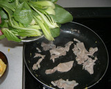 豚肉と青梗菜のふんわり卵炒め作り方3写真