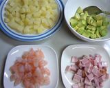 アボカドとじゃがいもの炒め物作り方1写真