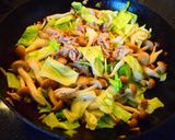 みそ味の焼きうどん作り方6写真