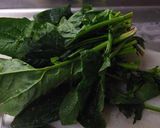 朝食向け！ほうれん草とトマトの炒め物作り方1写真