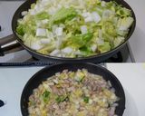 生姜がきく！白菜と豚肉のシンプル中華丼作り方5写真