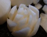 カブの即席漬け　薔薇風にカービング作り方5写真