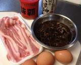 ⁂妻のめし友⁂豚とたまごとキクラゲ炒め作り方1写真