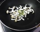 簡単ちぢみほうれん草としめじのバター醤油作り方3写真