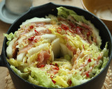 定番をプレミアムに！白菜と味噌豚の重ね鍋作り方4写真