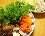 野菜たっぷりしゃぶしゃぶ♪作り方1写真