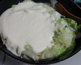 白菜とくるくる豚肉のクリーム煮作り方14写真