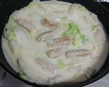 白菜とくるくる豚肉のクリーム煮作り方16写真