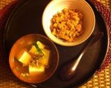 豆腐となめこ、生姜の「食べる」お吸い物作り方4写真