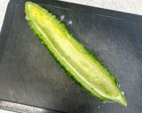 ゴーヤとブルーチーズのクリームパスタ作り方1写真