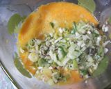 五目野菜入りの中華オムレツ作り方5写真