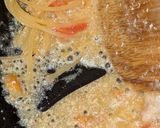 簡単具沢山・鶏肩肉のカルボナーラ風パスタ作り方5写真