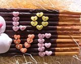 雪だるまラブラブデコポッキー作り方5写真