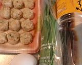 にらとつくねで卵とじを作りました作り方1写真