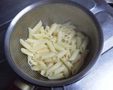 マカロニと挽き肉の炒め物作り方1写真