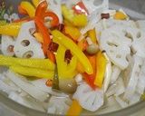 レンコンの艶やか甘酢漬け作り方4写真