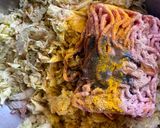 たっぷり白菜のウコン卵の羽根付き餃子作り方6写真