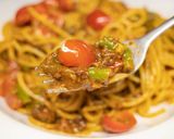 LEE🔥辛さ12倍🔥キーマカレーのパスタ作り方10写真