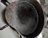 アルミとスキレットで片付不要ハムエッグ作り方1写真