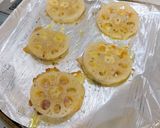簡単♪れんこんのベーコンチーズはさみ焼き作り方7写真